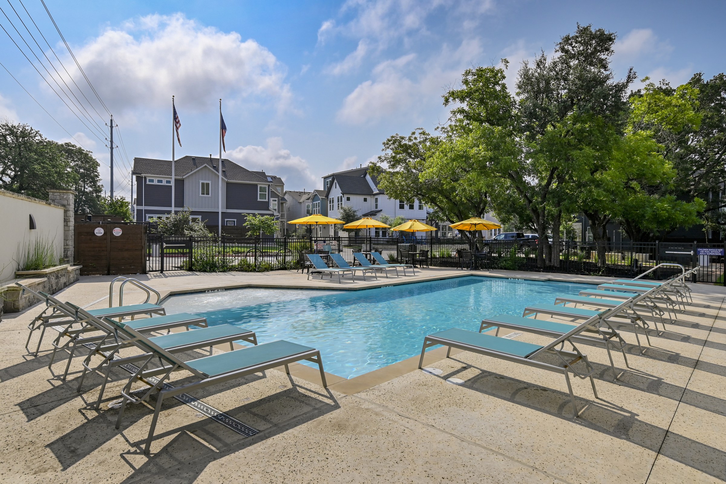 Resort-style community pool at Presidio Station